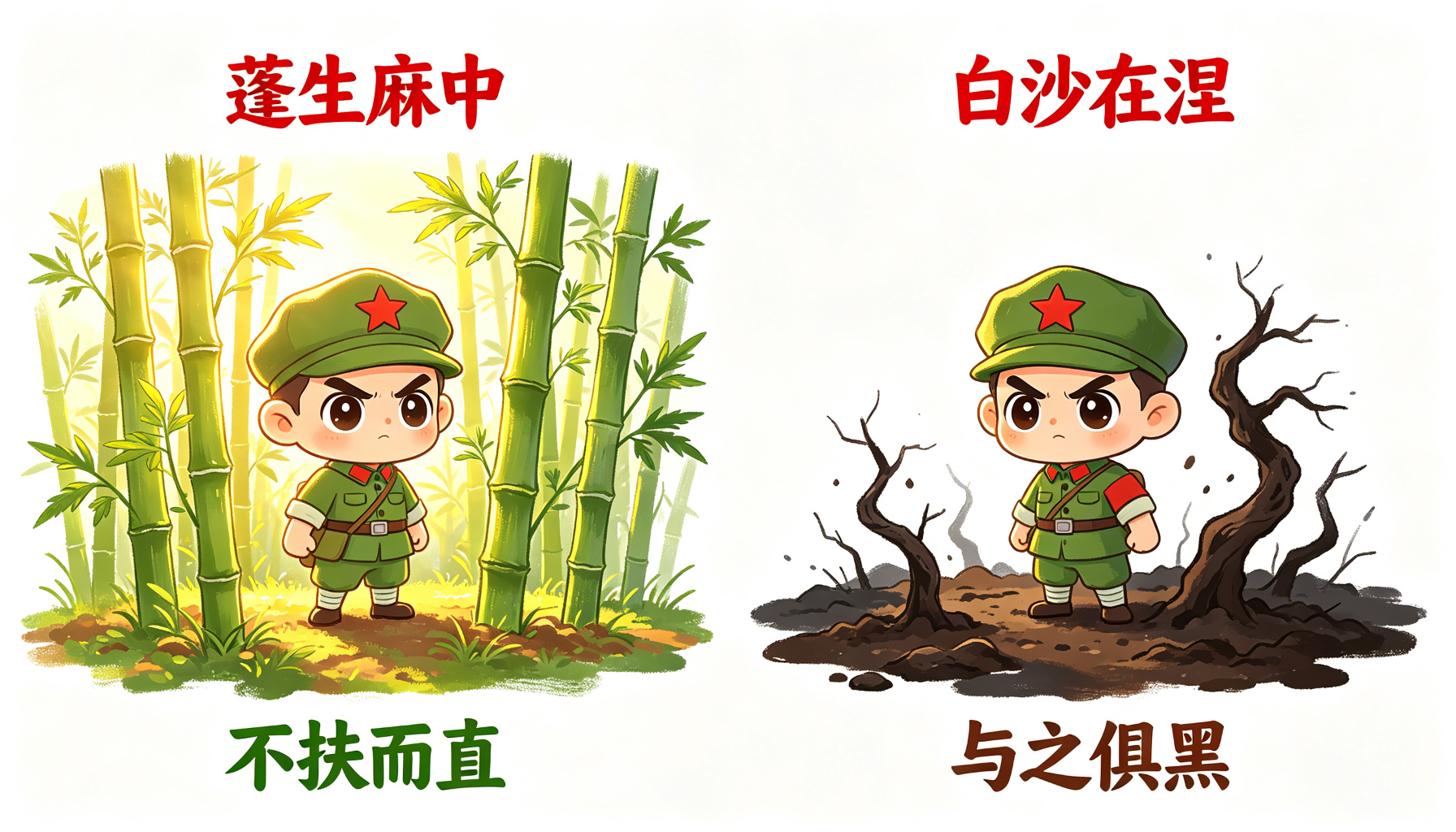 环境赋能——蓬生麻中，不扶而直