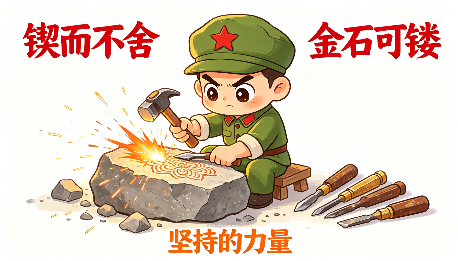 锲而不舍，金石可镂——坚持的力量