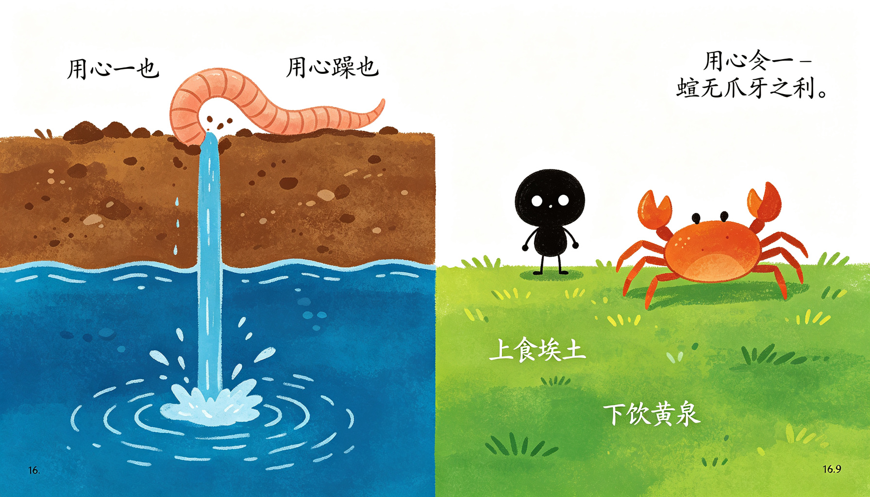 用心专一——蚓无爪牙之利，用心一也
